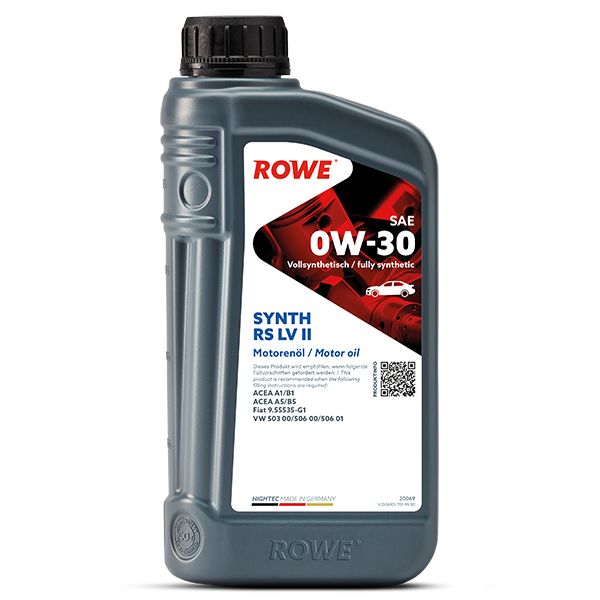 HIGHTEC SYNTH RS SAE 0W-30 LV II Rowe_Artikelbild_diehalle3.0_dershop3.0_1Liter HIGHTEC SYNTH RS SAE 0W-30 LV II Rowe_Artikelbild_diehalle3.0_dershop3.0_1Liter
